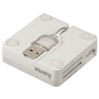 Czytnik kart Hama SD/microSD/CF/Memory Stick/xD Card All In One Basic biały
