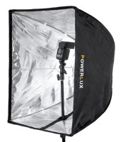 Softbox parasolkowy Powerlux 70x70  + uchwyt reporterski 