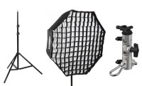 Softbox Phottix oktagonalny 80cm Easy-Up + Uchwyt Varos Pro-S + statyw