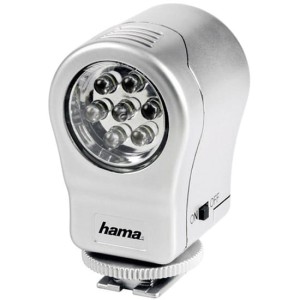 Lampa Hama Video LED,7 LED, zasilanie 2x AAA na aparat lub kamerę