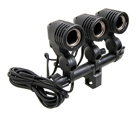 Oprawka potrójna do żarówek E27