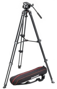 Statyw Manfrotto 502AM, 3 sekcje, aluminium, głowica 500A (MVK500AM)