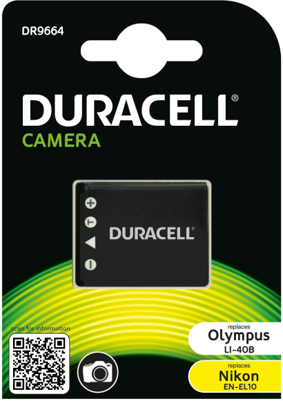 Akumulator Duracell odpowiednik Nikon EN-EL10, Olympus Li-40B