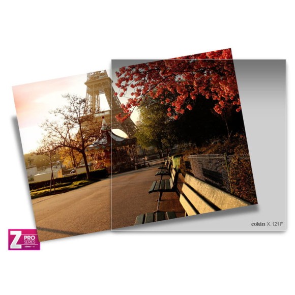 Filtr Cokin Z121F - połówkowy szary ND8 z miękkim przejściem koloru przez cały filtr z serii Z-PRO