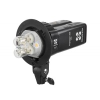 Quadralite Reporter 200 Twin Head S-holder uchwyt do lamp