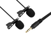 Mikrofon podwójny STEREO z klipsem Boya BY-LM300, do kamer i lustrzanek
