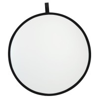 Blenda okrągła Rogue 2w1 srebrno-biała 80cm