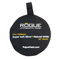 Blenda okrągła Rogue 2w1 srebrno-biała 80cm