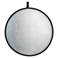 Blenda okrągła Rogue 2w1 srebrno-biała 80cm