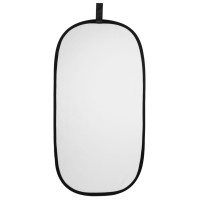 Blenda Rogue 2w1 srebrno-biała 50x100cm 20x40"