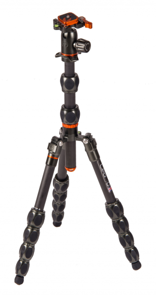 Statyw 3 Legged Thing Eclipse Leo, włókna węglowe, 5-sekcji, udźwig 30 kg, głowica kulowa Switch