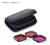 Zestaw filtrów PGY do nurkowania do GoPro Hero5 Hero6, Magenta/Snorkel/Red, edycja Housing