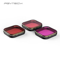 Zestaw filtrów PGY do nurkowania do GoPro Hero5 Hero6, Magenta/Snorkel/Red, edycja Housing