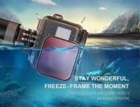 Zestaw filtrów PGY do nurkowania do GoPro Hero5 Hero6, Magenta/Snorkel/Red, edycja Housing