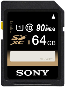 Karta pamięci Sony 64GB 90MB/s SF-64UY3 UHS-I SDXC