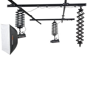 Sufitowy system zawieszania lamp FreePower (3 pantografy, do 15Kg)