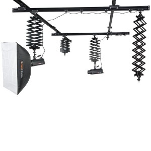 Sufitowy system zawieszania lamp FreePower (4 pantografy, do 15Kg)