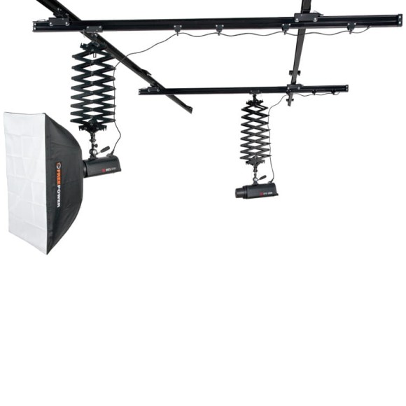 Sufitowy system zawieszania lamp FreePower (2 pantografy, do 15Kg)