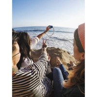 Oryginalna Silikonowa obudowa GoPro Sleeve Lanyard niebieski do Hero5 Hero6