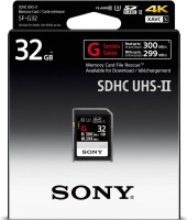 Karta pamięci Sony Professional SF-G SDXC 32GB UHS-II CL10 U3 300mb/s (SF-G32)