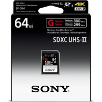 Karta pamięci Sony Professional SF-G SDXC 64GB UHS-II CL10 U3 300mb/s (SF-G64)