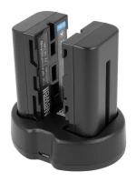 Zestaw ładowarka dwukanałowa Newell SDC-USB i dwa akumulatory NP-F570 do monitorów podglądowych i lamp LED