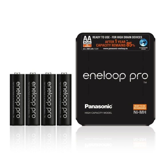 Akumulatorki Panasonic ENELOOP PRO R6/AA 2500mAh 4szt sliding pack (BK-3HCDE/4LE)