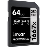 Karta Lexar SDXC Professional 64GB 250MB/s V60 1667x 4K