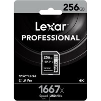 Karta Lexar SDXC Professional 256GB 250MB/s V60 1667x 4K