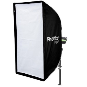Softbox Phottix Raja 60x90cm bowens składany jak parasol + dyfuzor + grid + pokrowiec z paskiem na ramię 