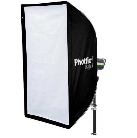 Softbox Phottix Raja 60x90cm bowens składany jak parasol + dyfuzor + grid + pokrowiec z paskiem na ramię 