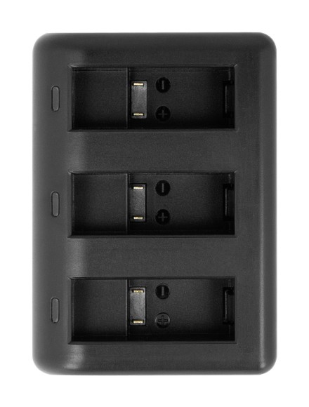 Ładowarka trójkanałowa Newell SDC-USB do akumulatorów AABAT-001 do GoPro Hero5 / Hero6 / Hero7