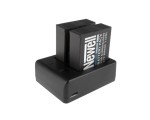 Zestaw ładowarka dwukanałowa Newell SDC-USB i dwa akumulatory SJ4000