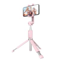 Selfie Stick statyw 3w1 BlitzWolf BW-BS4 różowy