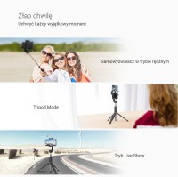 Selfie Stick statyw 3w1 BlitzWolf BW-BS4 różowy