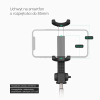 Selfie Stick statyw 3w1 BlitzWolf BW-BS4 różowy
