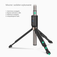 Selfie Stick statyw 3w1 BlitzWolf BW-BS4 różowy