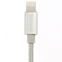 Kabel Baseus Antila Lightning 1m 2.4A MFI - srebrny
