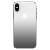 Szkło gradientowe na tył 0.3mm + folia na aparat Baseus do iPhone X / XS (czarne)