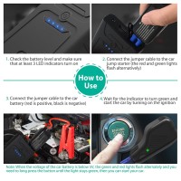 Jump starter do samochodu RAVPower RP-BP008 - 10000 mAh