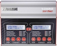 Ładowarka modelarska VOLTCRAFT V-Charge 200 Duo, 12 V, 230 V, 10 A