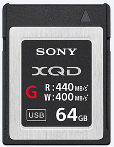 Karta pamięci Sony XQD G 64GB 440 mb/s / 400mb/s QDG64E-R + Czytnik do kart Lexar Professional XQD v2.0 USB 3.0 