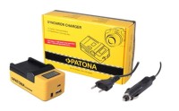 Ładowarka Patona Synchron do Canon LP-E6 z wyświetlaczem LCD