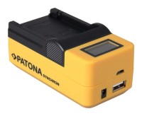 Ładowarka Patona Synchron do Canon LP-E6 z wyświetlaczem LCD