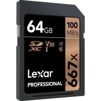 Karta pamięci Lexar Pro 64GB 667x SDXC UHS-I U3 (V30) R100 / W90
