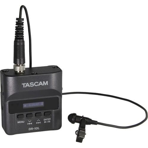 Cyfrowy rejestrator dźwięku Tascam DR-10L + mini statyw Flexipod gratis ! 