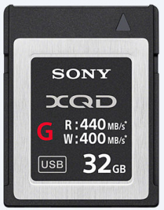 Karta pamięci Sony XQD G 32GB 440/400 mb/s + Czytnik kart XQD DELKIN 10 Gbps USB 3.1