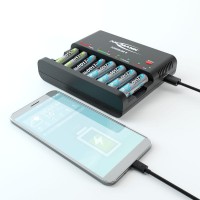 Ładowarka do akumulatorów Ansmann Powerline 8 z USB