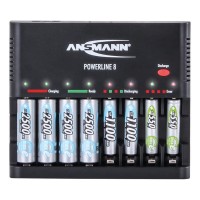 Ładowarka do akumulatorów Ansmann Powerline 8 z USB