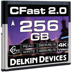 Karta pamięci DELKIN CFast Cinema 2.0 256GB R560 / W495